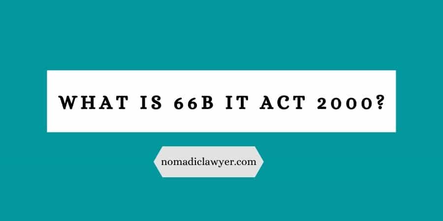 What is 66B of IT Act